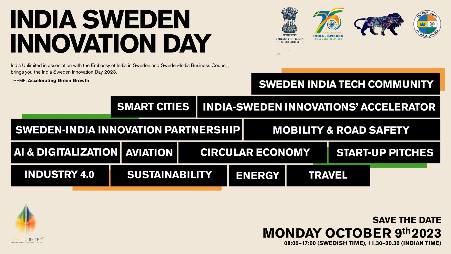 thumbnails India Sweden Innovation Day 9th October 2023